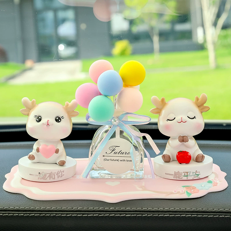 Украшения для автомобилей Yilu Ping An Украшение интерьера автомобиля Новый креативный автомобиль Интернет-знаменитости Оленёнок Мужские автомобильные товары Новинка