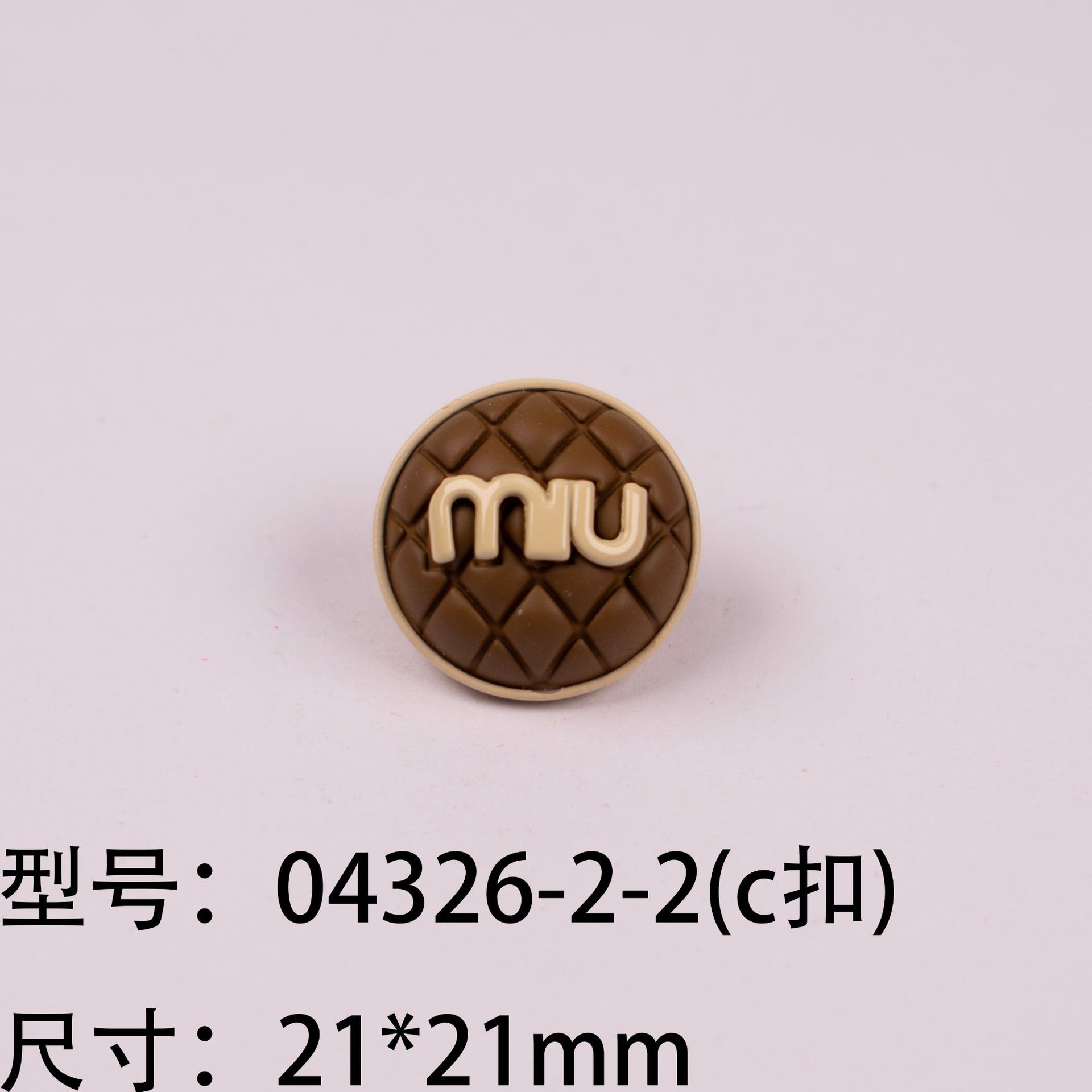 卸売りの双つづりの円形の愛の漆の双Cの小さい香風のミューアの家の髪飾りのロープの合金のアクセサリのCボタンの部品の工場は販売します。