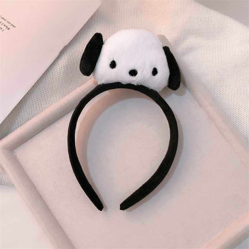 Linda banda para el cabello de panda, lavado de cara femenino, parte superior del cráneo alto, aplicación de máscara de otoño e invierno, diadema de felpa especial para lavar, tocado