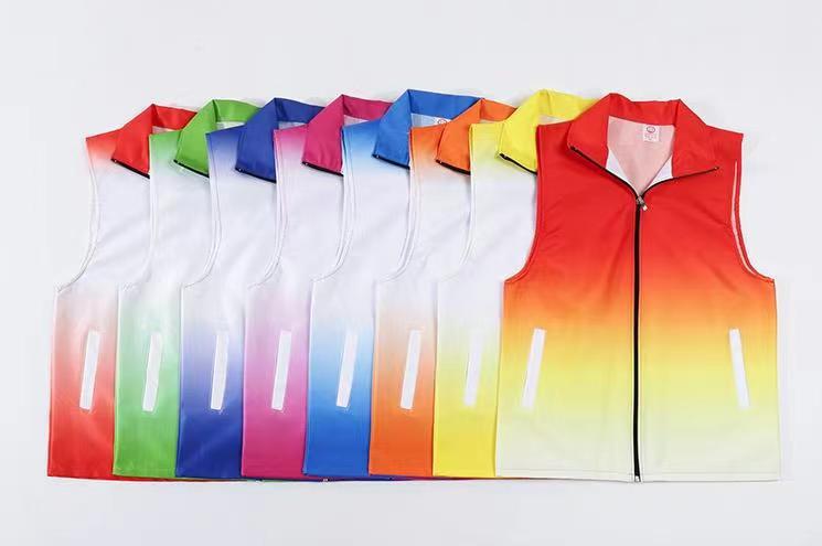 그라디언트 단일 레이어 조끼