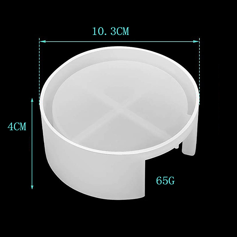 Transfronterizo hecho a mano bricolaje epoxi molde caja de almacenamiento traje redondo montaña cristal resina decoración molde de silicona