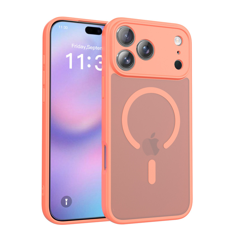 苹果17手机壳精孔磨砂液态肤感磁吸防摔新款iPhone16pro max跨境|undefined