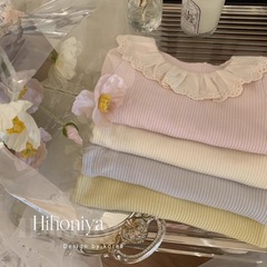 韓国の子供服の春秋レースの丸首の女の子の底のシャツの長袖の韓国版の洋気の赤ちゃんの中で上着の潮を掛けます。