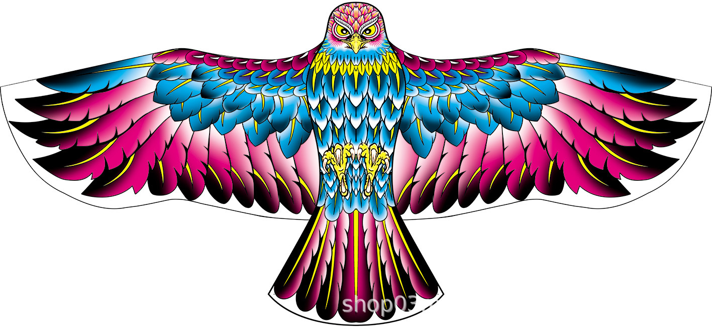 Weifang Eagle cometa al por mayor pastoral pájaros aterrorizadores de pájaros artefactos de la brisa fácil de volar niños dibujos animados adultos fabricantes de cometas