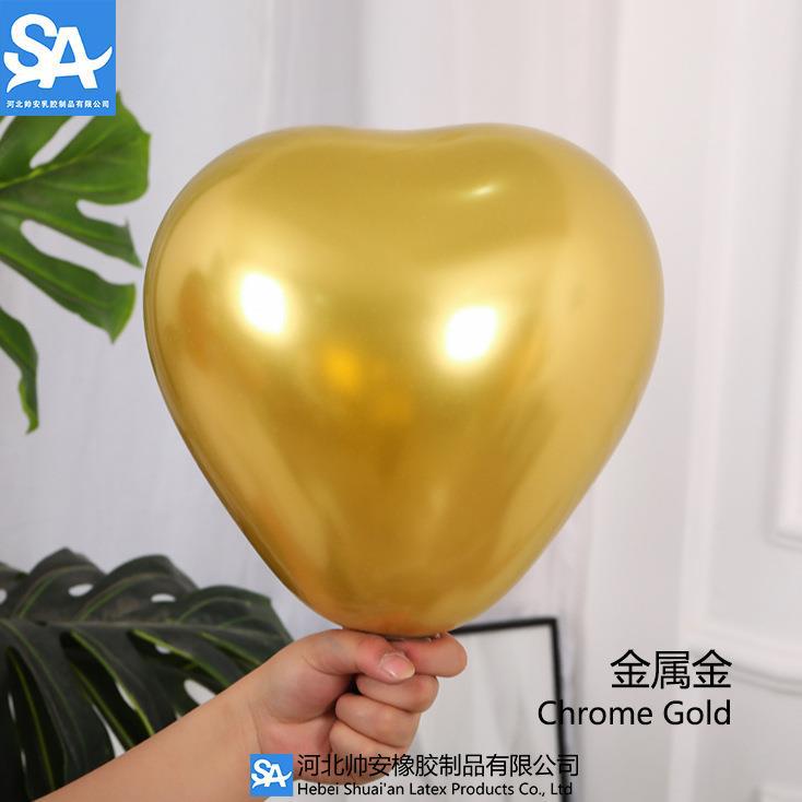 Shuai'an 5/10/12/18/36 pulgadas metal látex globo boda fiesta de cumpleaños decoración globo venta al por mayor