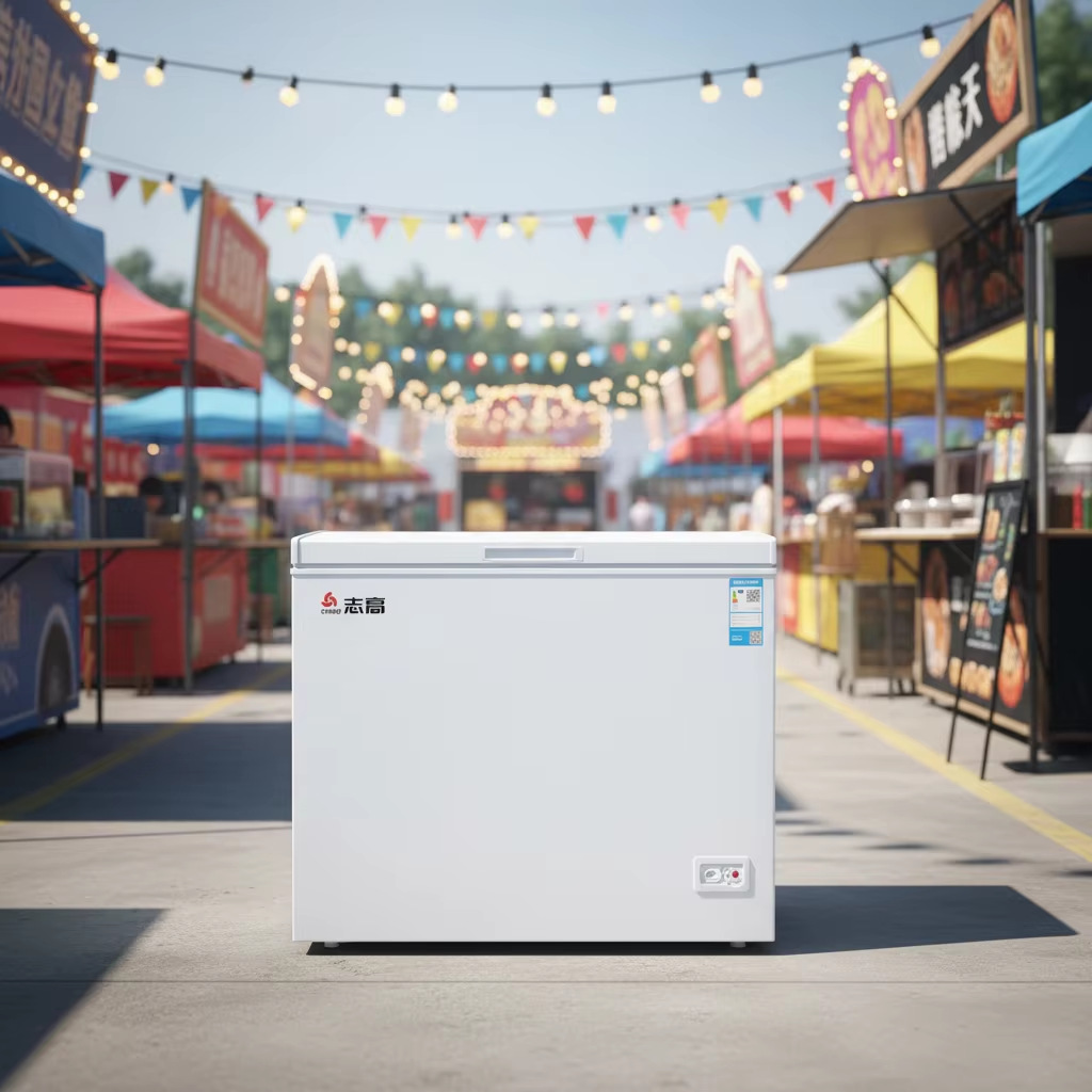 Cross-Border Single-Temperature Single-Door Large-Capacity Freezer for Home Use, Energy-Saving Freezer, Ice Cream Export, Foreign Trade, Commercial Quick-Freezing Freezer