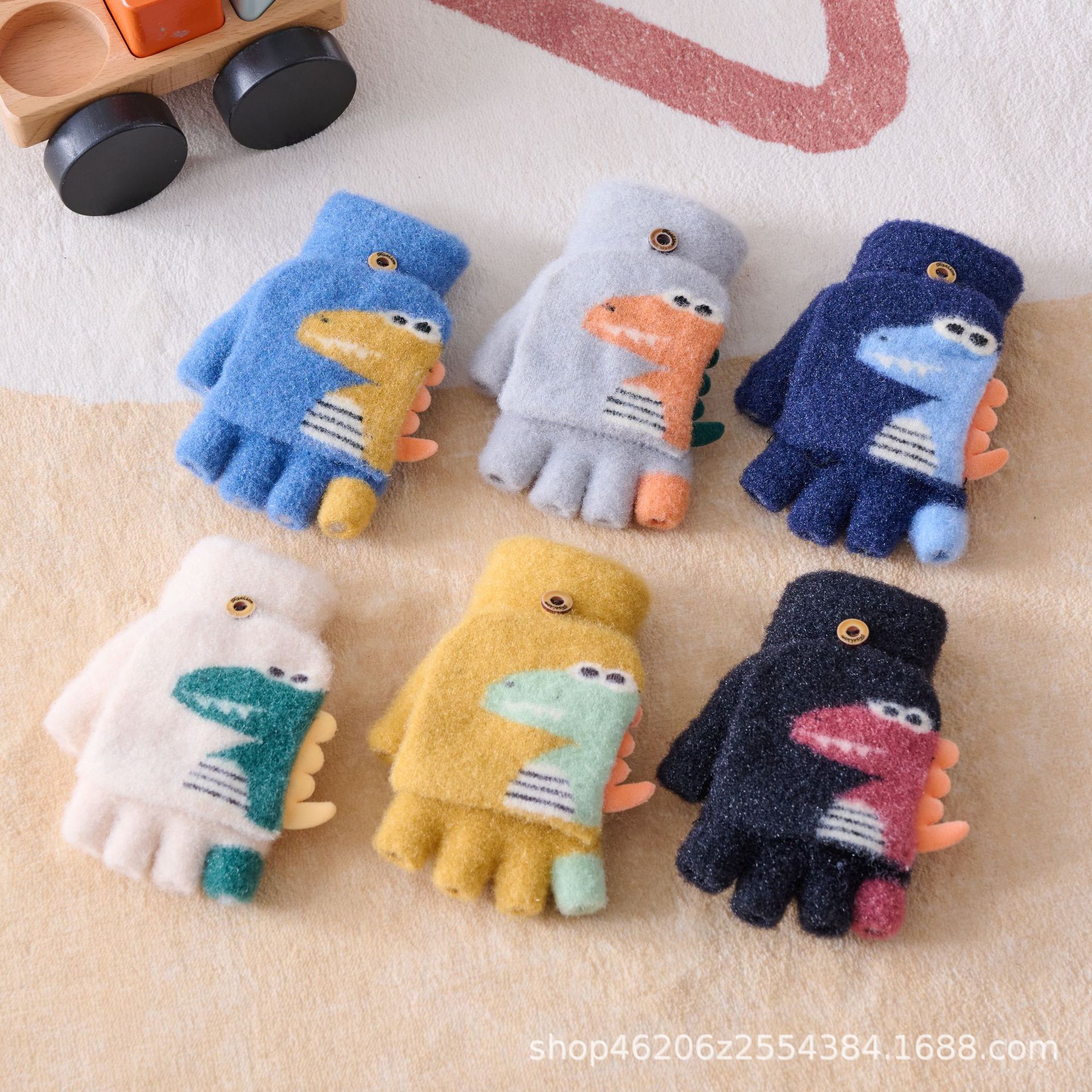 winter children's cartoon gloves
