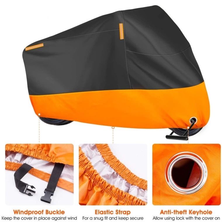 Motorcycle Cover Two-Tone Electric Car Rain Cover Sunshade