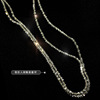 Choker, starry sky, silver necklace, universal chain for key bag , simple and elegant design