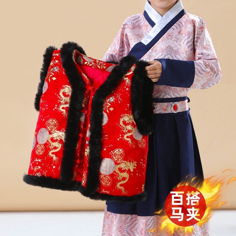 Hanfu конюшня куртка новый китайский костюм для детей в китайском стиле