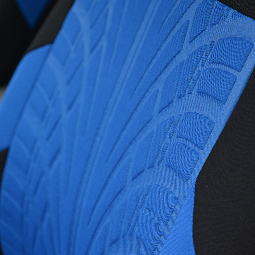 Universal Five-Seater Comfortable Polyester Fiber Car Seat Cover with Letter Embroidery, Press-Stitched Style, Russian Foreign Trade Export