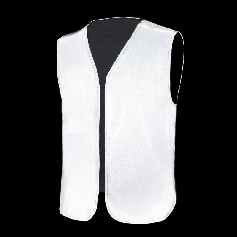 Four-Season Reflective Vest Jacket for Men, Outdoor Night Cycling, Night Fishing, High-Visibility Safety Vest, Cross-Border European and American Sizes