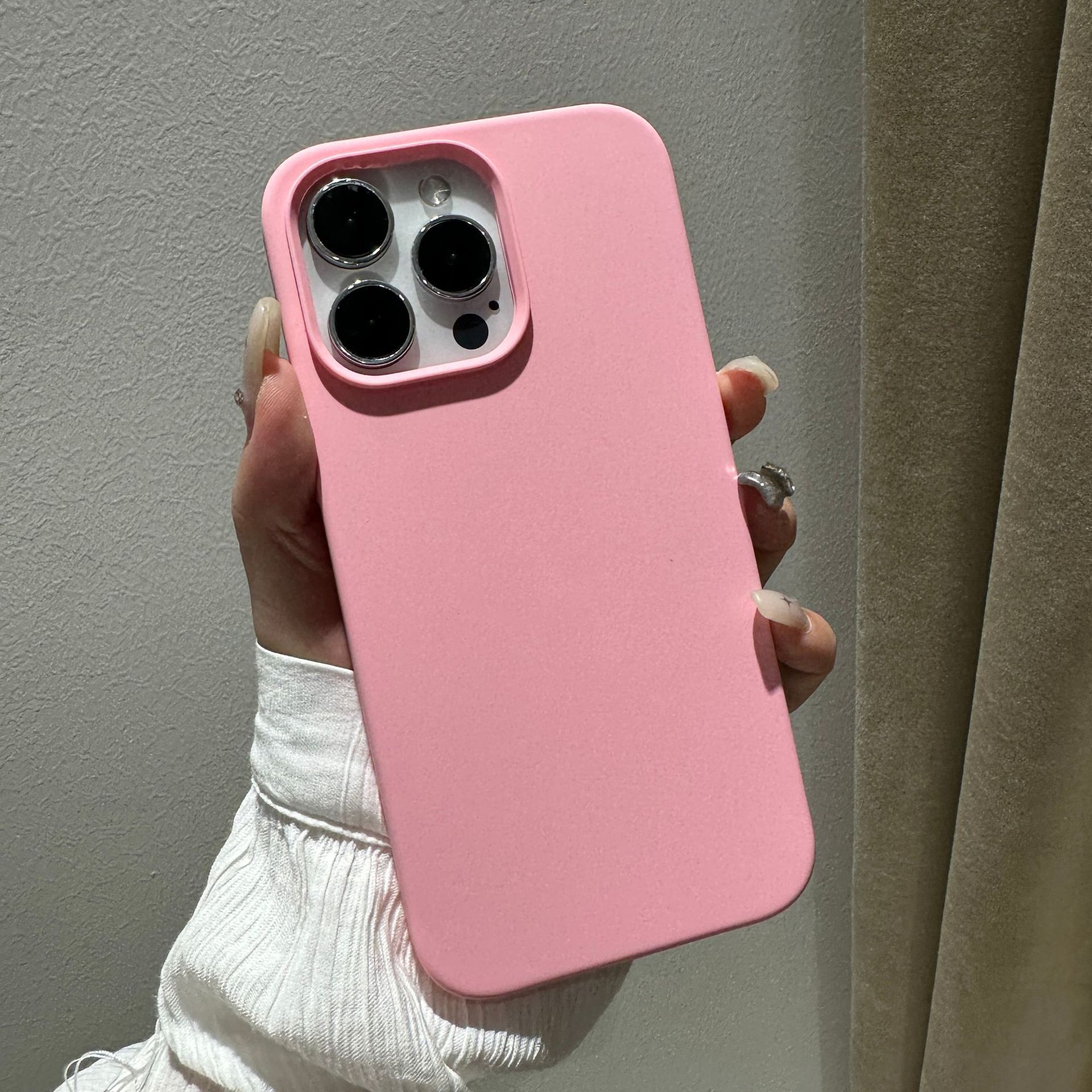 Adecuado para iphone12 funda de silicona líquida Apple 11pro piel sensación esmerilado 12max con LOGO pelusa teléfono caso