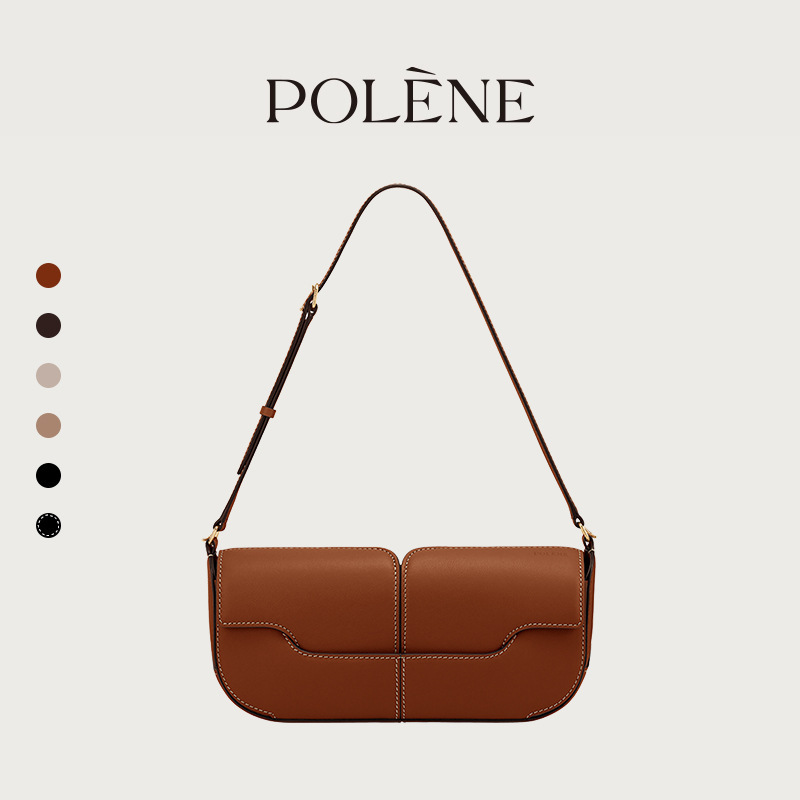 In-Stock Instant Delivery Polene Baguette Bag, Polene Niche Designer Osmo Two-Layer Cowhide Shoulder Underarm Bag In-Stock Instant Delivery Polene Baguette Bag, Polene Niche Designer Osmo Two-Layer Cowhide Shoulder Underarm Bag