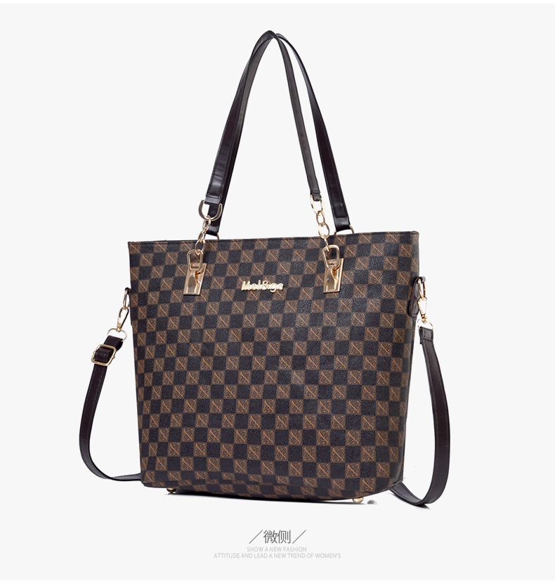 Cross-border 2024 new women's bag, European and American fashion trend printed six-piece set, mother and child bag, hand-held bag, shoulder crossbody bag undefined