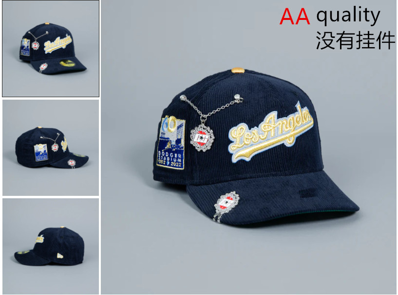 Comercio exterior transfronterizo al por mayor 2026 AA gorra de boca de pato bordado tridimensional ajustable gorra de hip-hop Yankees Dodgers