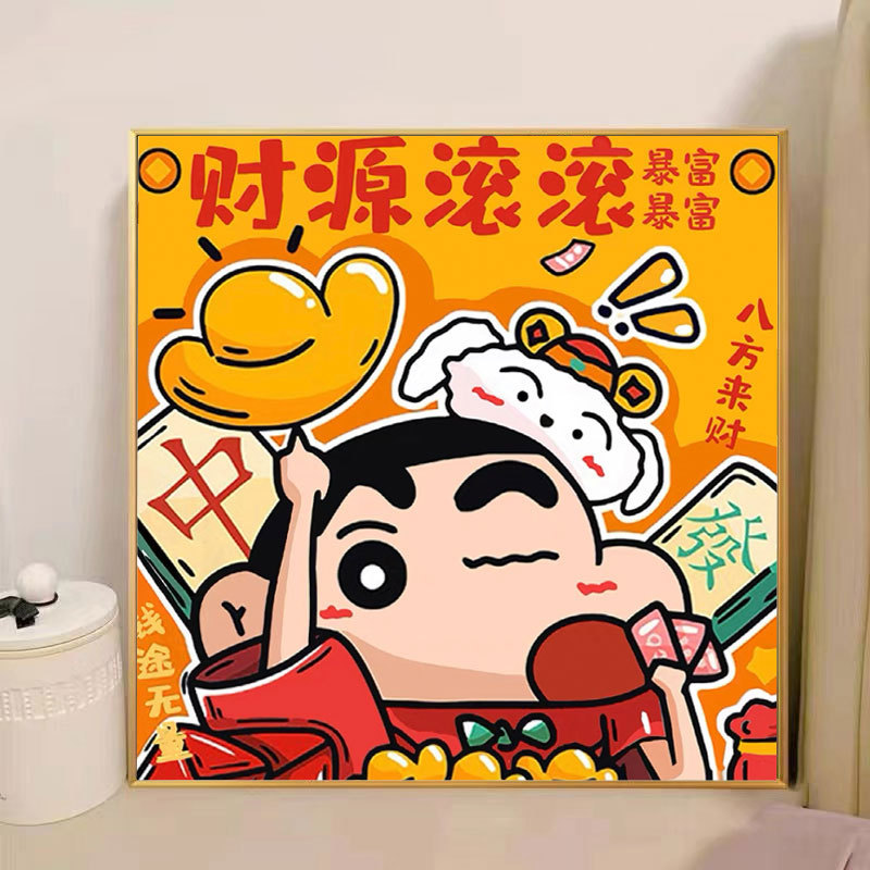 宮崎駿デジタル油絵DIY手描きぬりえ夏目友人帳ポニョ二次元アクリル画インスタ風|undefined