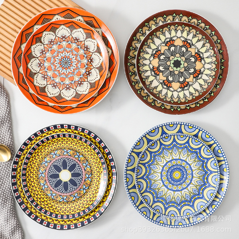 Ceramic high quality dinner plate for home use