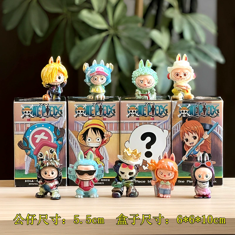 Фигура One Piece блочная коллекционная серия, набор Лuffy Зоро Санджи, варианты мульти-стилей