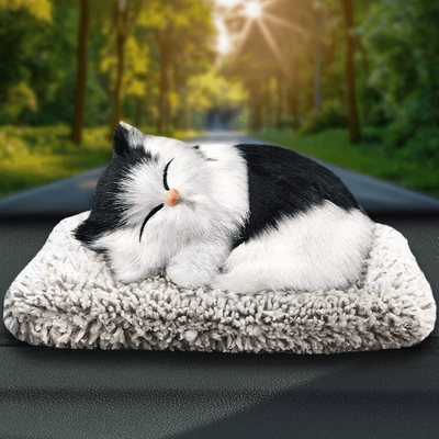 Center Console Decorations, Aktiv kömürlü qoxu uducular - small-black-block-cat