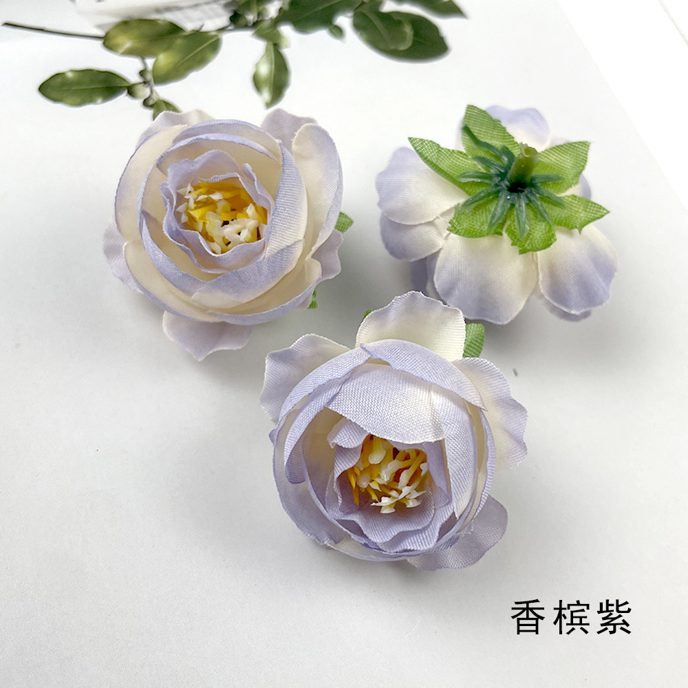 Hot sale retro brote de té de rosas DIY pecho material de tocado de flores de la pared de la sala de bodas arreglos de flores de fotografía adornos pequeños