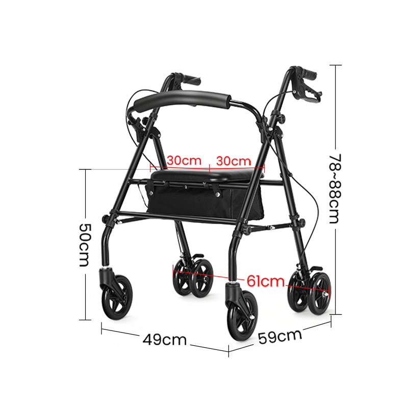 Asistencia para caminar para ancianos, asistencia para caminar con muletas, carro de mano para caminar, asistencia para caminar y evitar caídas