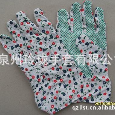 厂家LL21透气性好防刺防滑花园点塑手套