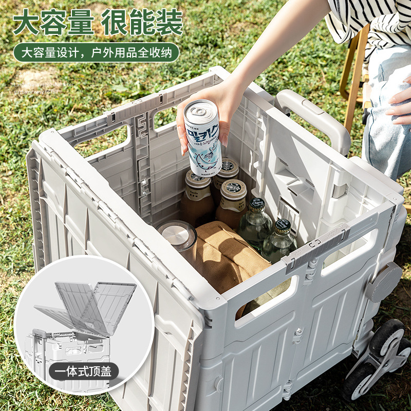 Youna Carrito de la compra plegable Carrito de la mano del supermercado Carrito ligero Carrito de la casa Carrito expreso Carrito de la compra Carrito portátil