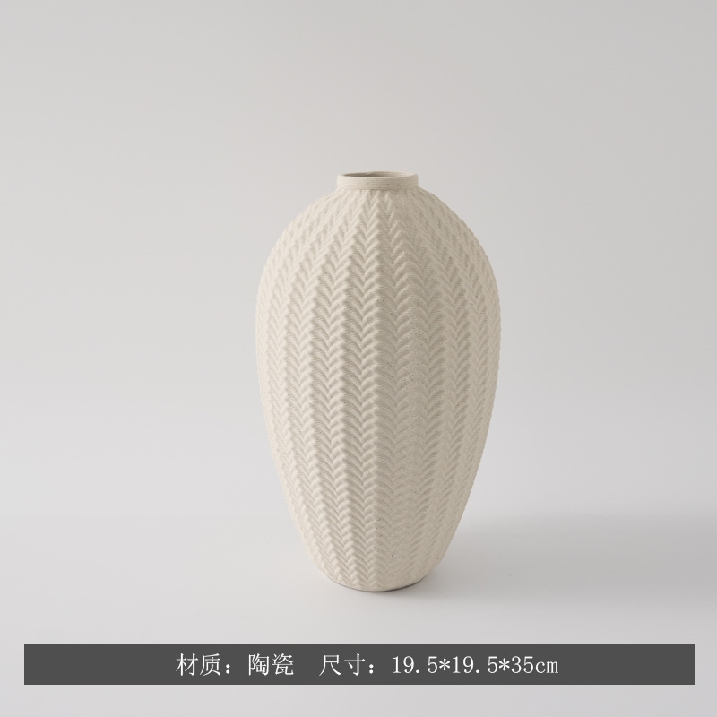Moderno minimalista creativo 3D impresión de vasijas de cerámica modelo de casa decoración de encimera decorativa secadora de flores de forma especial