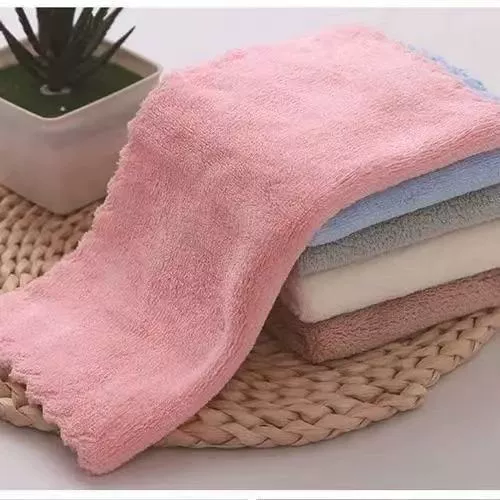 Coral scarf for kindergarten for face washing, children's quick dry towel, water absorbent, Birthday gift