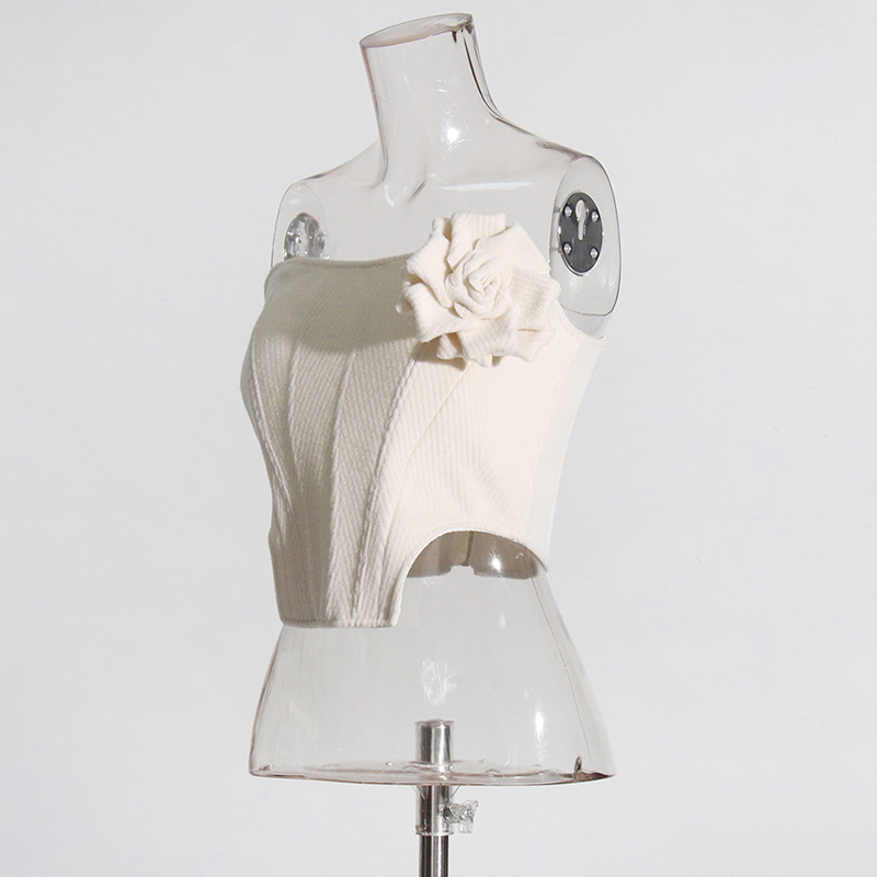 Conjunto de top corset e calções de cintura subida_voghion.com