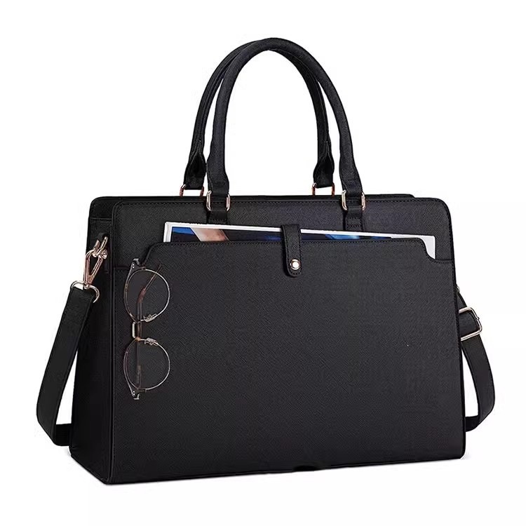 Cross-Border Fashion Bags for Commuting, European and American Foreign Trade Business Laptop Bags, Large Shoulder and Crossbody Bags, Amazon Factory