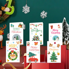 クリスマス用の外国貿易クロスボーダー特別供給クリスマスクリスマスグリーティング漫画かわいいカードクリスマスグリーティングカード工場
