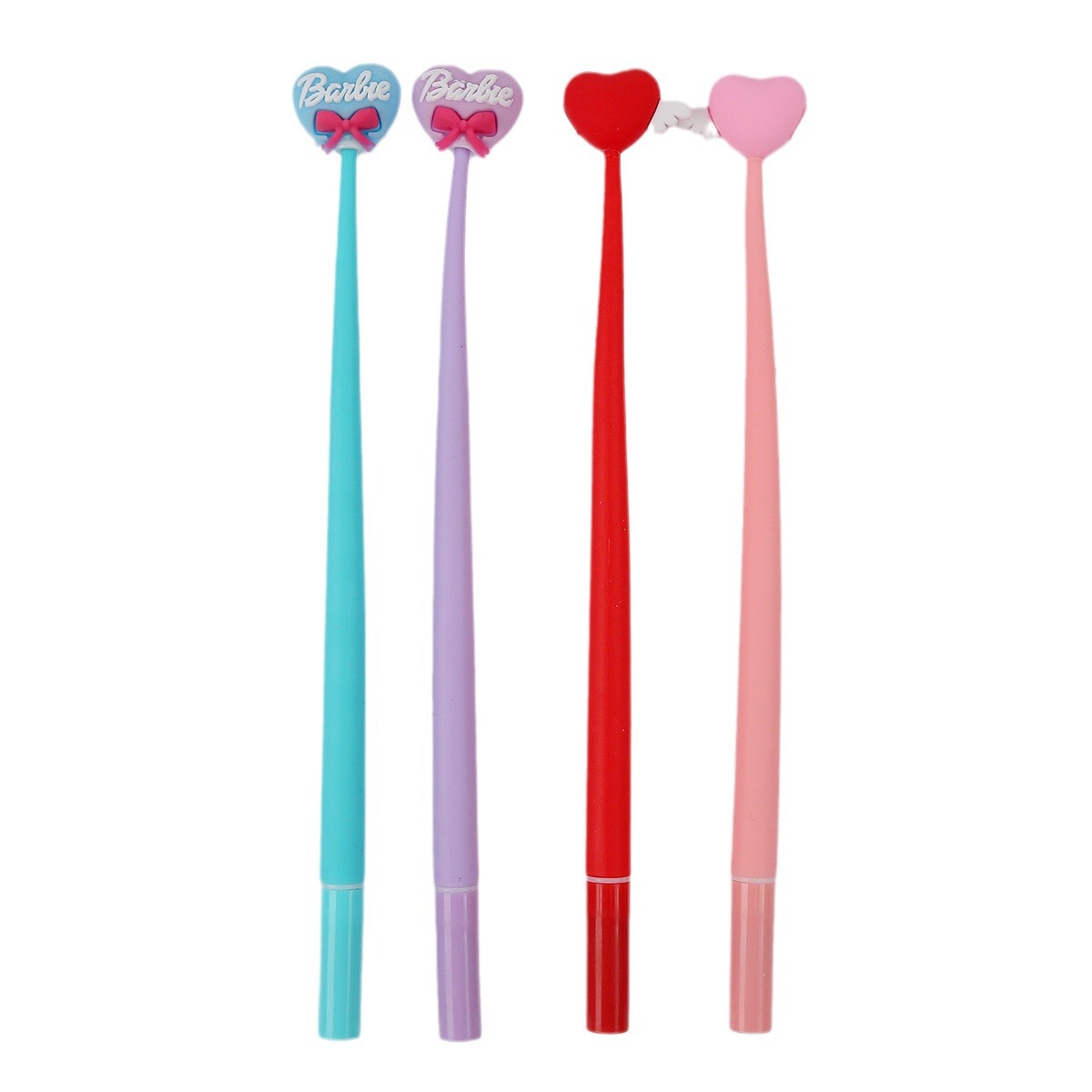 Bolígrafo de gel de goma suave de amor, papelería de Yiwu, regalo para estudiantes, bolígrafo creativo de San Valentín, bolígrafo de gel agitado