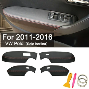 Volkswagen Polo 11-18 üçün Qapı Qoltuq Dəri Örtüyü, Mikrofiber Dəri