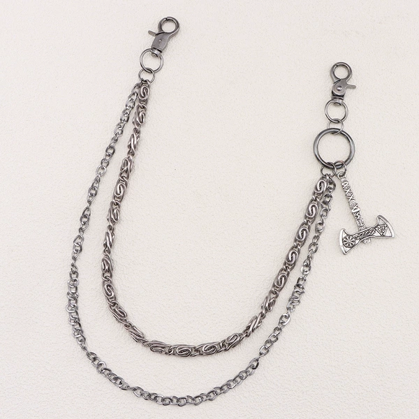 Tomahawk Pendant Pants Chain Gun Black
