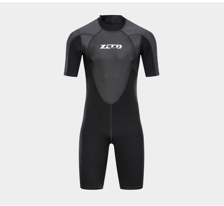 Herren 3mm Neopren-Tauchanzug Einteiliger Taucheranzug zum Schnorcheln, Surfen, Schwimmen Kurzarm-Wasserausrüstung – Detail 7