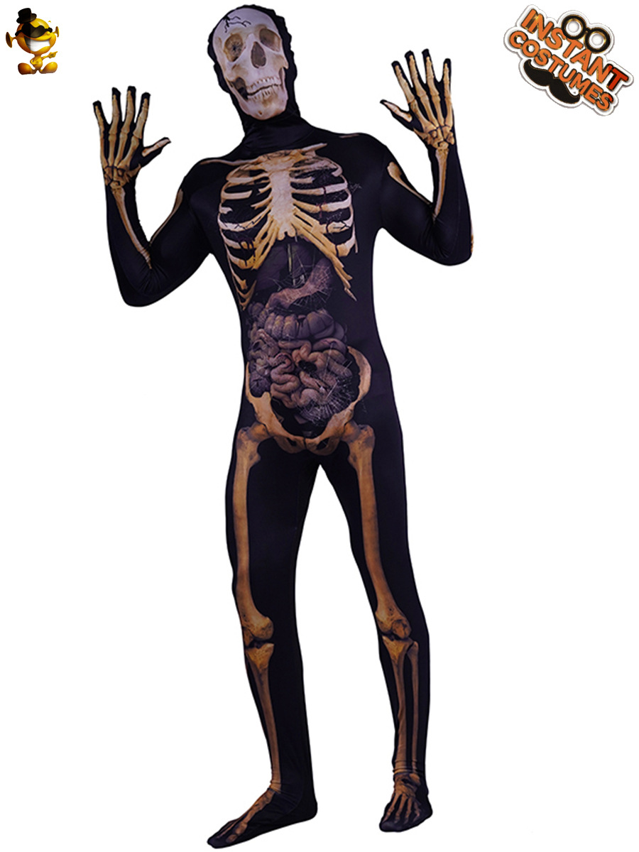 Fiesta de Halloween traje Cosplay fantasma hueso mono etapa rendimiento traje danza rendimiento traje