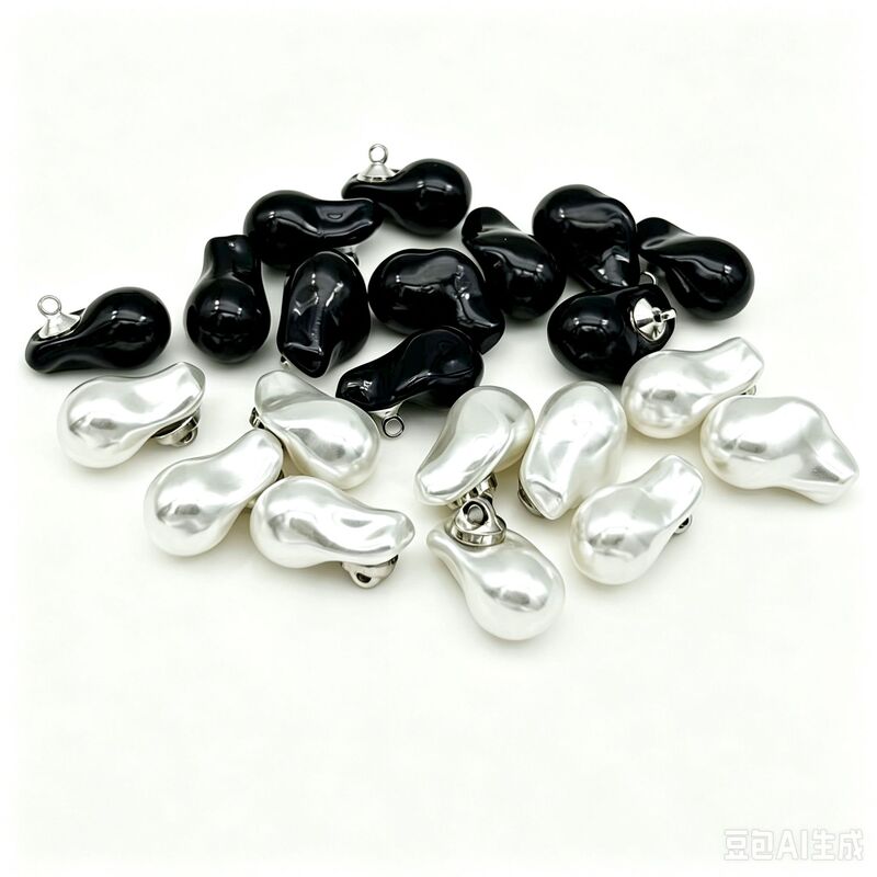 Baroque-shaped pearl buttons, irregular faux pearl buttons, women's dress and shirt accessories, wholesale Baroque-shaped pearl buttons, irregular faux pearl buttons, women's dress and shirt accessories, wholesale