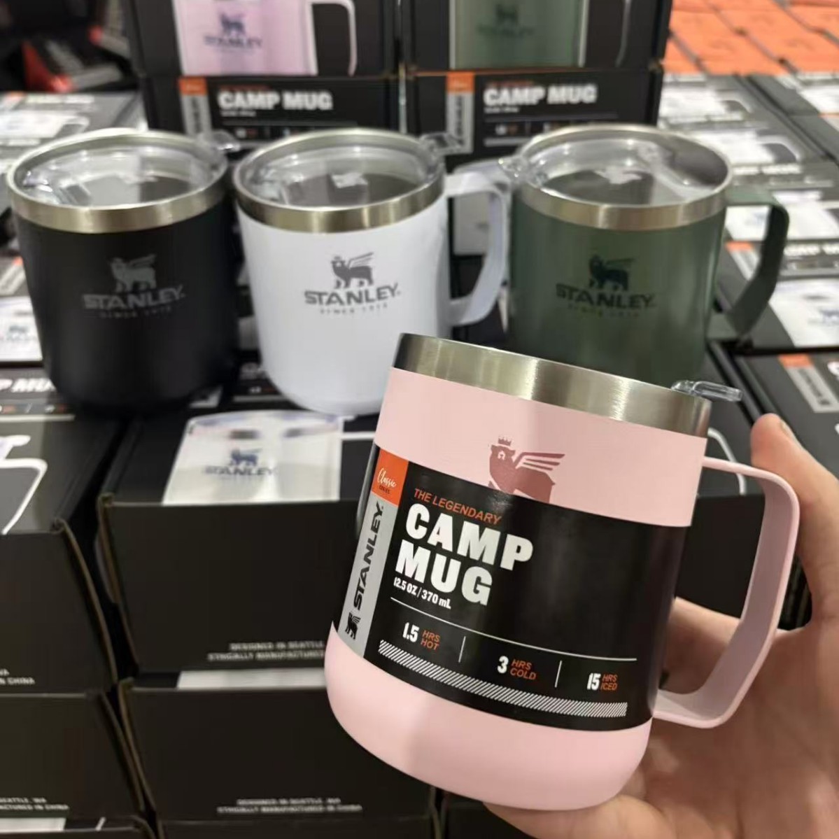 Stan.ley, EE. UU., Stan. Lee con un asa con una taza de agua de aislamiento y refrigeración de acero inoxidable 304, taza de té de oficina