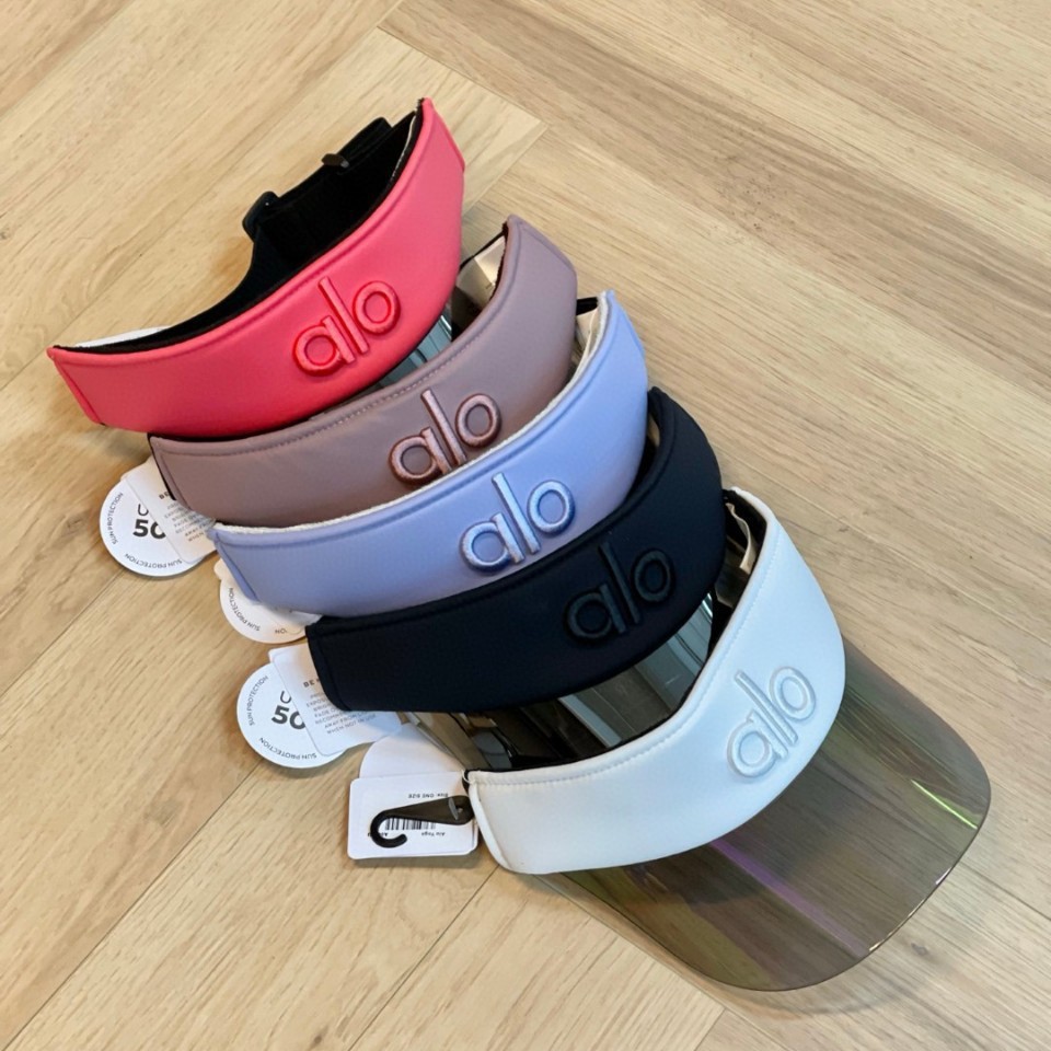 alo时尚百搭空顶帽防晒帽女户外跑步网球运动防紫外线遮阳无顶帽