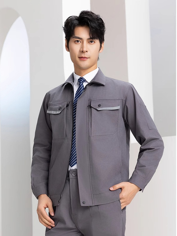 Primavera y otoño engrosado algodón conjunto de ropa de trabajo hombre anti-escaldado y desgaste soldador sitio de reparación de automóviles herramientas personalizadas de protección laboral