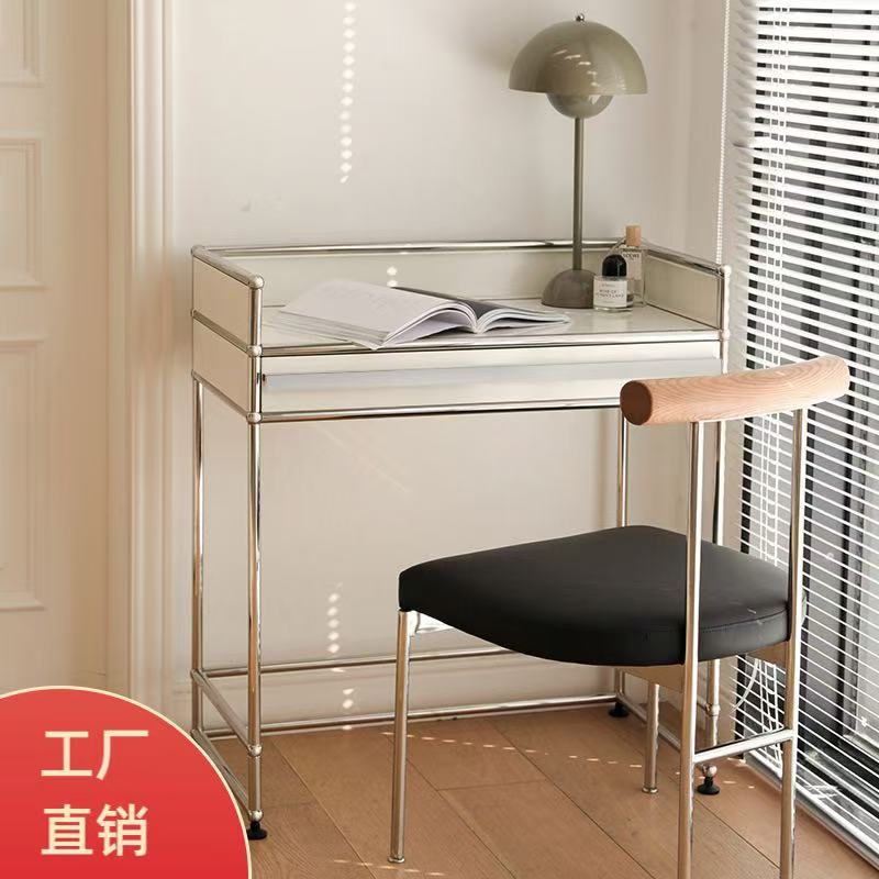 Bauhaus Modular Makeup Table Bedroom Desk Computer Desk Stainless Steel Table Storage Cabinet Dressing Table