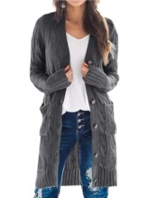 V 61900 Knit Pocket Cardigan Sweater Coat ᘿ��_������