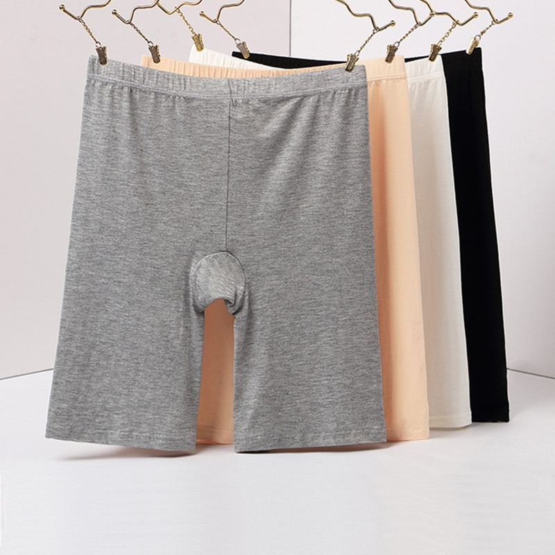 Modal five-point boxer leggings plus size chubby girl women's summer anti-exposure anti-wolf safety pants Modal five-point boxer leggings plus size chubby girl women's summer anti-exposure anti-wolf safety pants