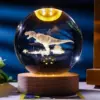 6 cm crystal ball-crocodile