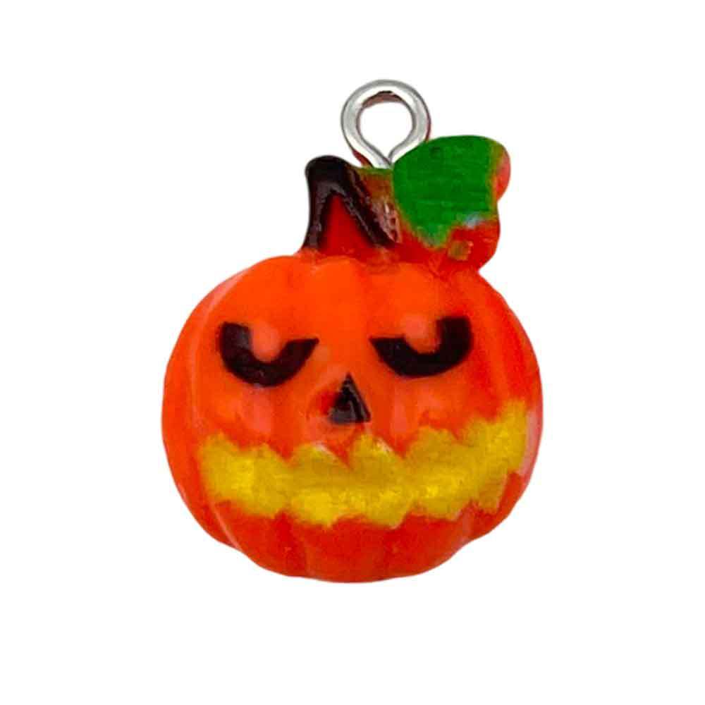 Nuevos accesorios de resina calabaza Halloween esqueleto fantasma fiesta DIY joyería pequeña decoración colgante