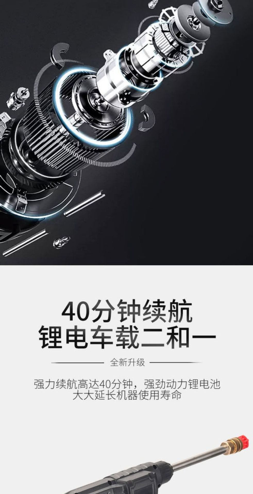 Suitable for 2024 New Wireless Car Washing Machine, Car Washing High-Pressure Water Gun, Household Car Washing Water Gun, Pesticide and Disinfection Artifact