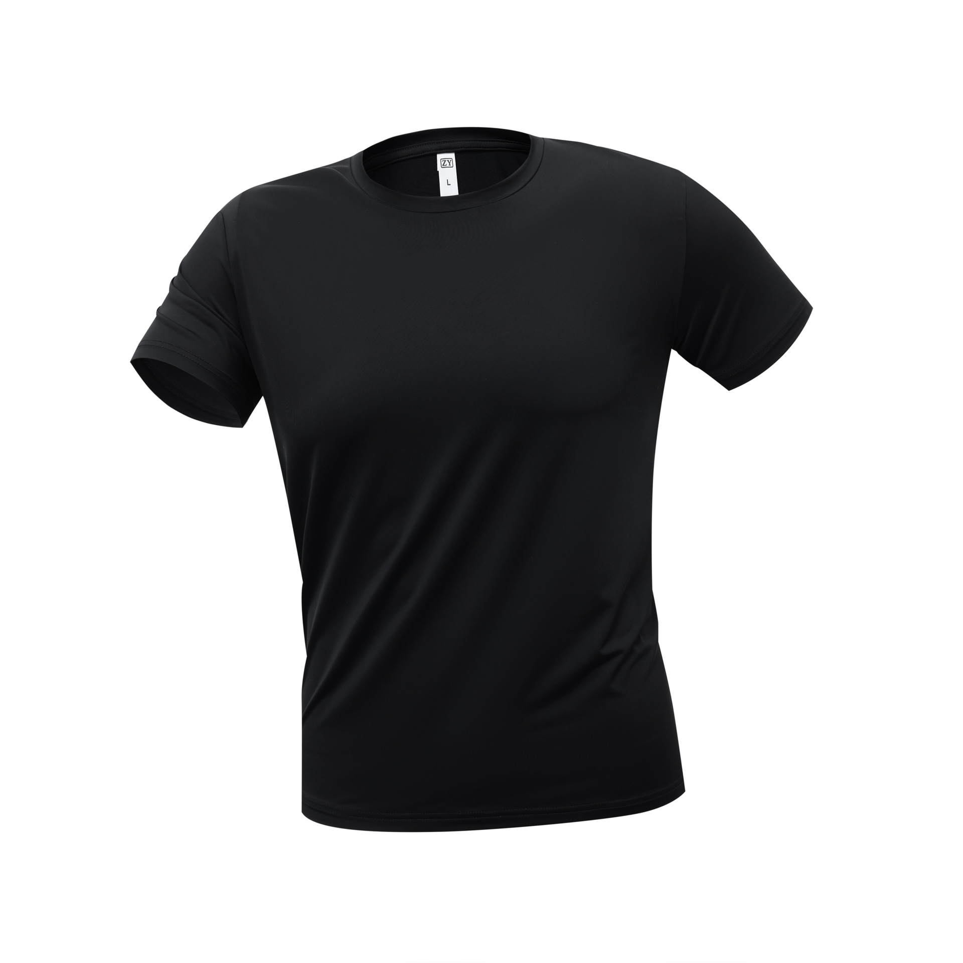 Deportes de alta gama protector solar sudor de manga corta de verano camiseta de seda de hielo ropa de trabajo deportiva de secado rápido camiseta de cuello redondo personalizada