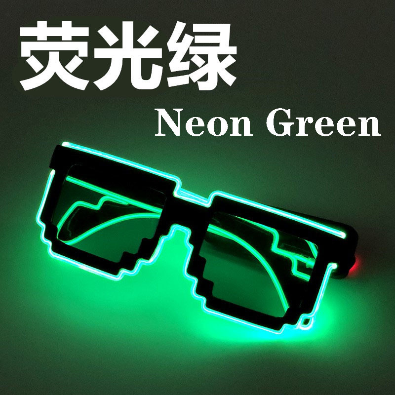 Gafas de sol LED para fiestas, estilo mosaico, geniales, brillantes, para día y noche, ambiente disco, KTV, bar, discoteca